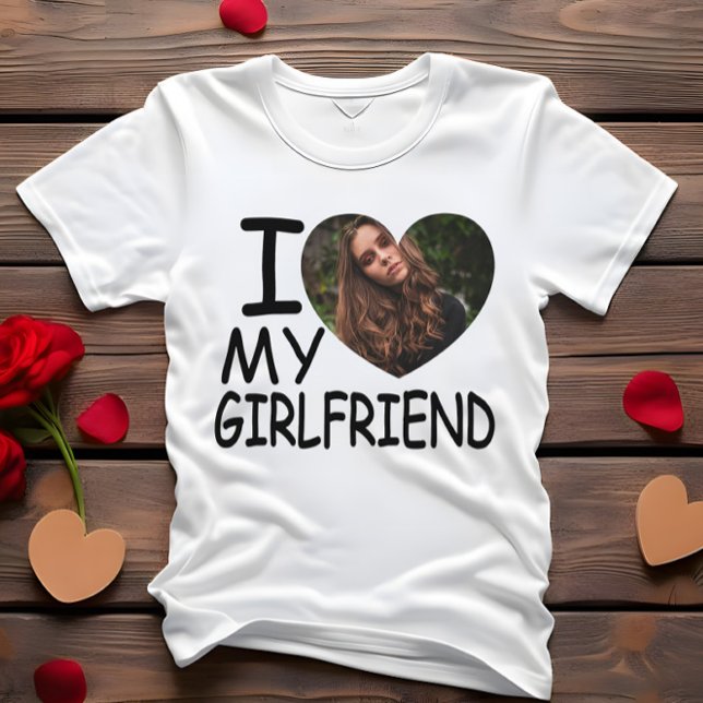 Camiseta Me encanta mi Personalizado del corazón de novia. (Subido por el creador)