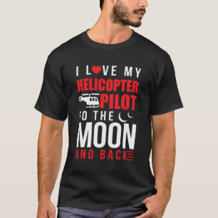 Camiseta Me Encanta Mi Piloto De Helicópteros A La Esposa D