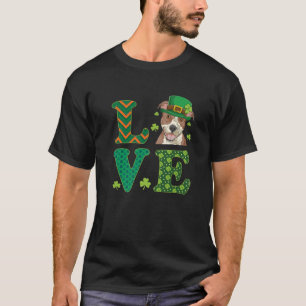 Camiseta Me Encanta Mi Pitbull St Patricks Day Pit Bulldog 