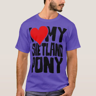 Camiseta Me encanta mi poni Shetland 1