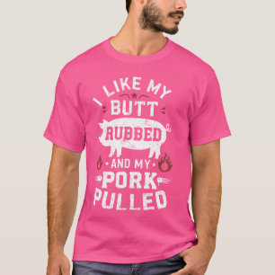 Camiseta Me encanta mi púas y mi cerdo descargado - barbaco