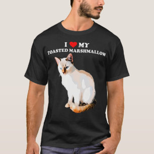Camiseta Me Encanta Mi Punto De Llama Marshmallow Tostado S