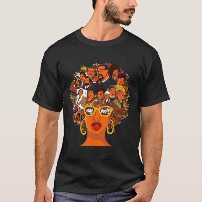 Camiseta Me Encanta Mi Raíces En El Poderoso Mes De La Hist (Anverso)