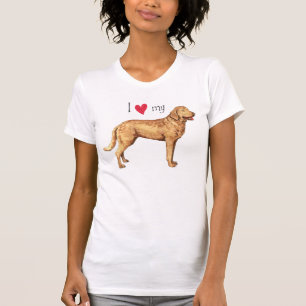 Camiseta Me encanta mi recuperador de la bahía de Chesapeak