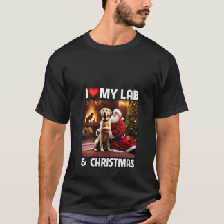 Camiseta Me encanta mi recuperador de laboratorio amarillo