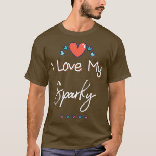 Camiseta Me Encanta Mi Regalo De Día de la Madre Sparky Cut