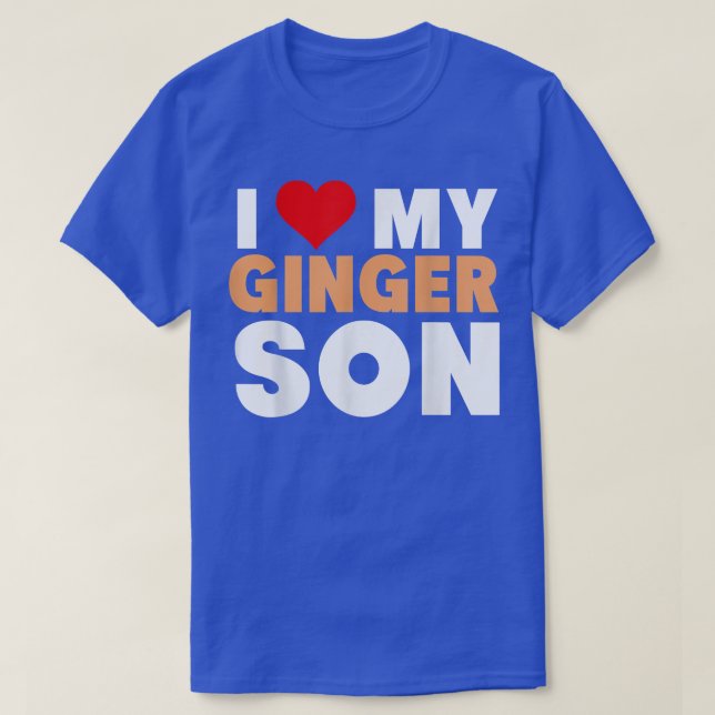 Camiseta Me encanta mi regalo de familia Ginger Son-Guay Re (Diseño del anverso)