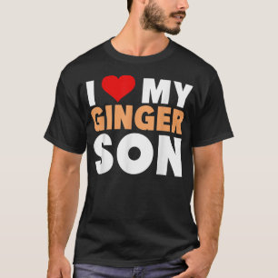 Camiseta Me encanta mi regalo de familia Ginger SonCool Red