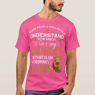 Camiseta Me encanta mi regalo de mono animal