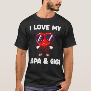 Camiseta Me encanta mi regalo El día de San Valentín de pap