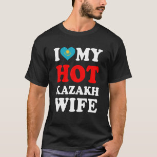 Camiseta Me encanta mi regalo gracioso para mi esposa kazaj