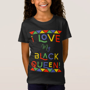 Camiseta me encanta mi reina negra novio afroamericano g