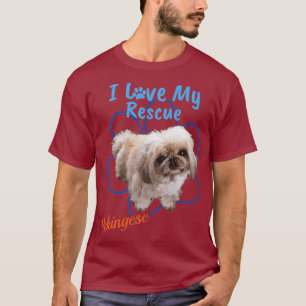 Camiseta Me encanta mi rescate de perros adoptivos de Guay 