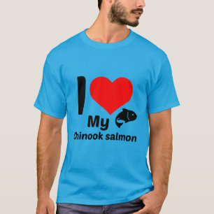 Camiseta Me encanta mi salmón Chinook