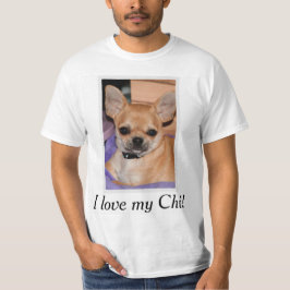 Camiseta Me encanta mi Shirt Chi Chihuahua Añadir foto