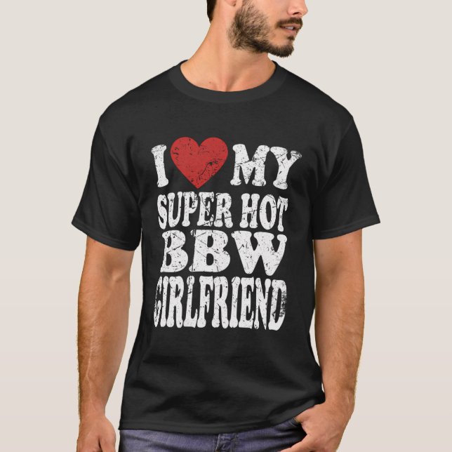 Camiseta Me Encanta Mi Super Bbw Novia Bbws Chica Vint (Anverso)