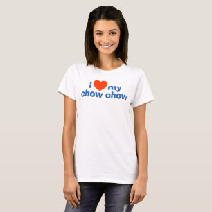 Camiseta Me encanta mi tanque Chow Chow