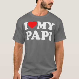 Camiseta Me encanta mi tanque de corazón de Papi