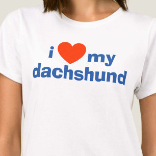 Camiseta Me encanta mi tanque de Dachshund