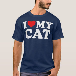 Camiseta Me encanta mi tanque de gato