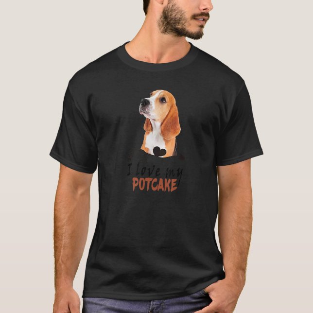 Camiseta Me encanta mi tarta de postre perro (Anverso)