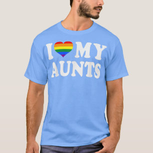 Camiseta Me encanta mi tía: el orgullo gay del corazón del