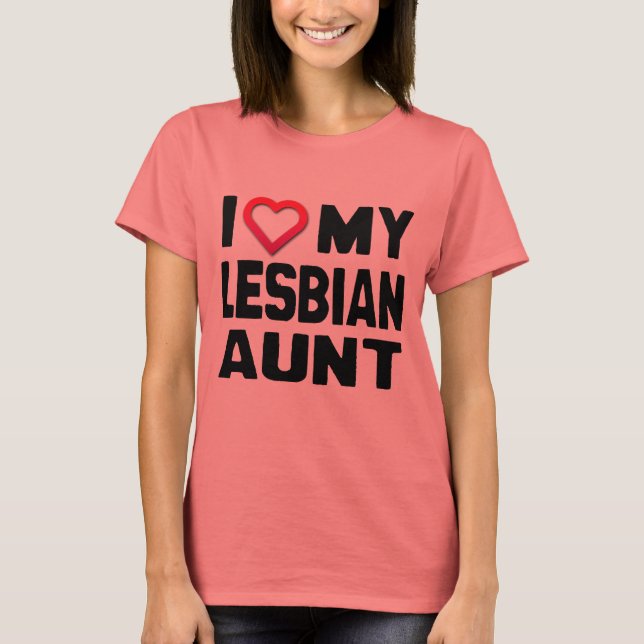 CAMISETA ME ENCANTA MI TÍA LESBIANA - (Anverso)