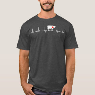 Camiseta Me encanta mi Válvula Vaca EKG Paciente cardíaco l
