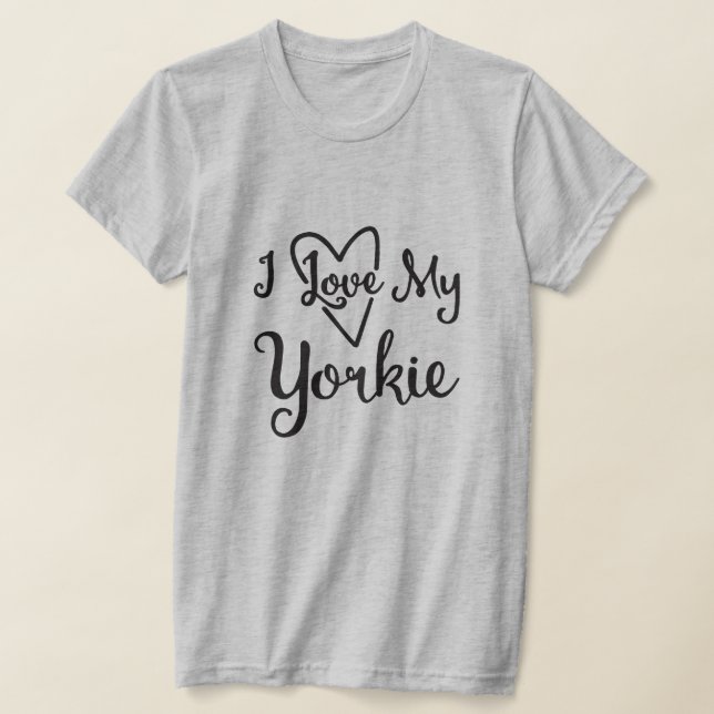 Camiseta Me encanta mi Yorkie (Distribución)