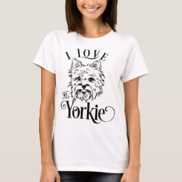 Camiseta Me encanta mi Yorkie