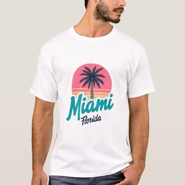 Camiseta me encanta miami florida (Anverso)