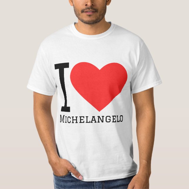 Camiseta Me encanta Michelangelo (Anverso)