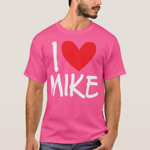 Camiseta Me Encanta Mike Name Hombres Personalizados Guy BF