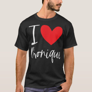 Camiseta Me encanta Monique Nombre Chica Personalizada Muje