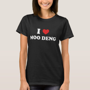 Camiseta Me Encanta Moo Deng I Heart Moo Deng Funny Cute Hi