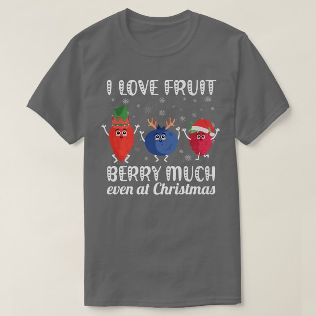 Camiseta Me Encanta Mucho La Berry De Frutas Incluso En La  (Diseño del anverso)