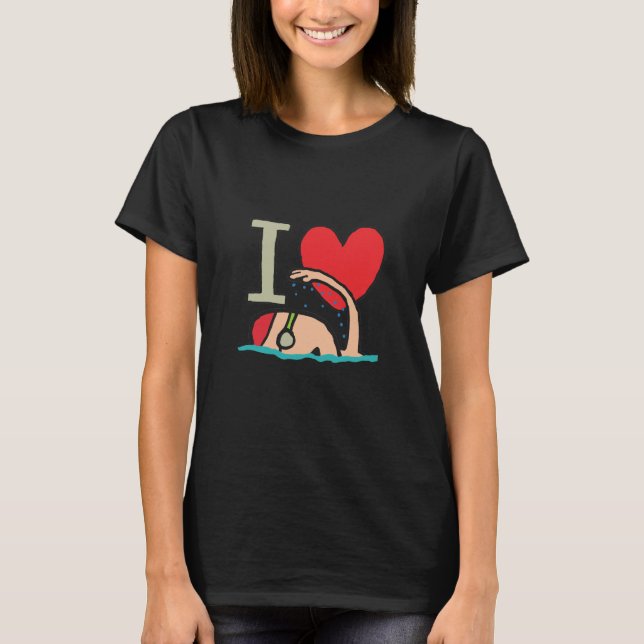 Camiseta Me encanta nadar (Anverso)