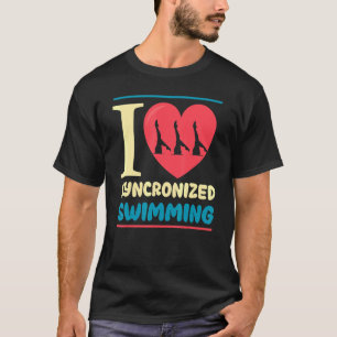 Camiseta Me Encanta Nadar Sincronizado