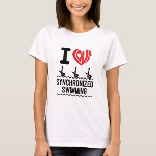 Camiseta Me encanta nadar sincronizado