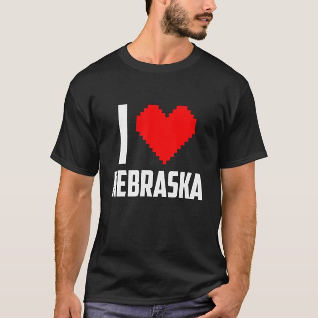 Camiseta Me encanta Nebraska (Anverso)