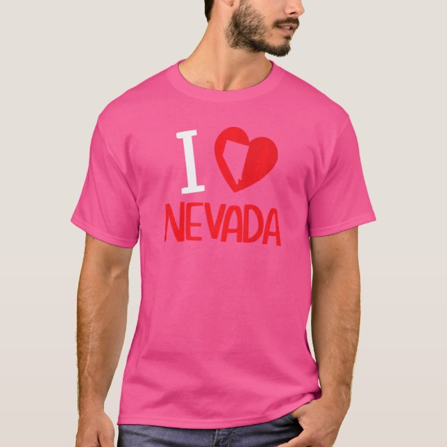 Camiseta Me Encanta Nevada Estados Unidos Viaja Nevada Car (Anverso)