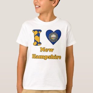 Camiseta Me encanta New Hampshire