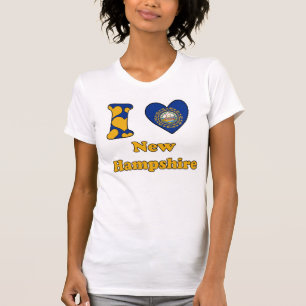 Camiseta Me encanta New Hampshire