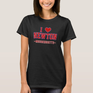 Camiseta Me encanta Newton Massachusetts