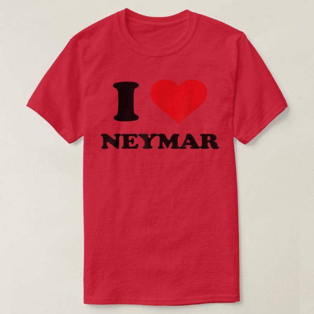 Camiseta Me Encanta Neymar Nombre I Love Personalized Stuf (Diseño del anverso)
