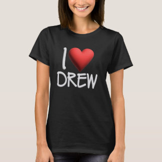Camiseta Me Encanta Nombre Drew Hombres Personalizados Guy 