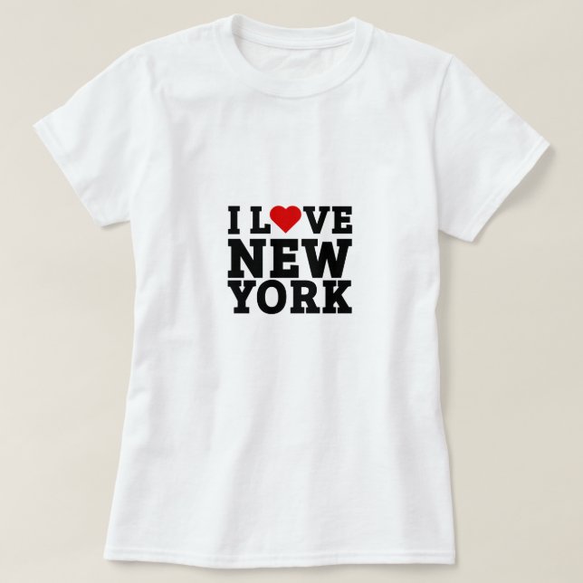 Camiseta Me encanta nueva york (Diseño del anverso)