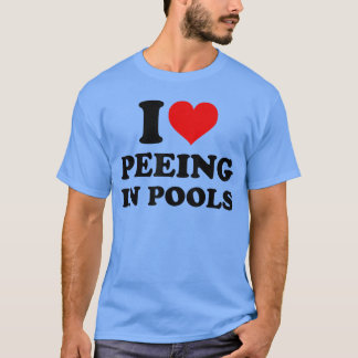 Camiseta Me encanta orinar en piscinas divertido pis en pis