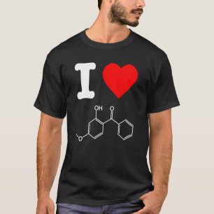 Camiseta Me encanta Oxybenzone Suncreen Skincare Chemical F