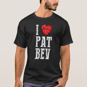 Camiseta Me encanta Pat Bev I Heart Pat Bev Vintage Basketb